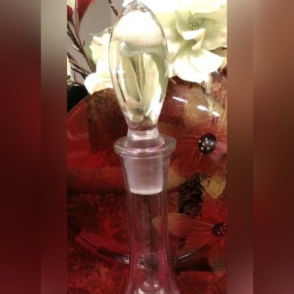 NWT-Toscany Crystal Hand Blown Etched Wine Glass & Carafe Set-Made in Romania - Picture 5 of 8